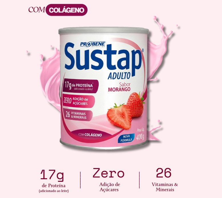 SUSTAP ADULTO MORANGO 400 g - Imagem 3