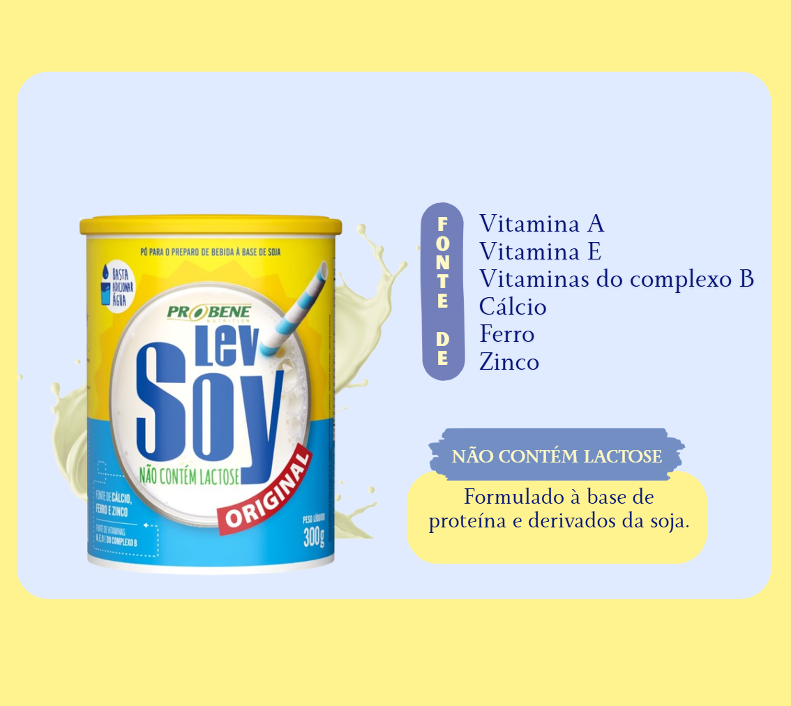 LEV SOY ORIGINAL 300g - Imagem 3