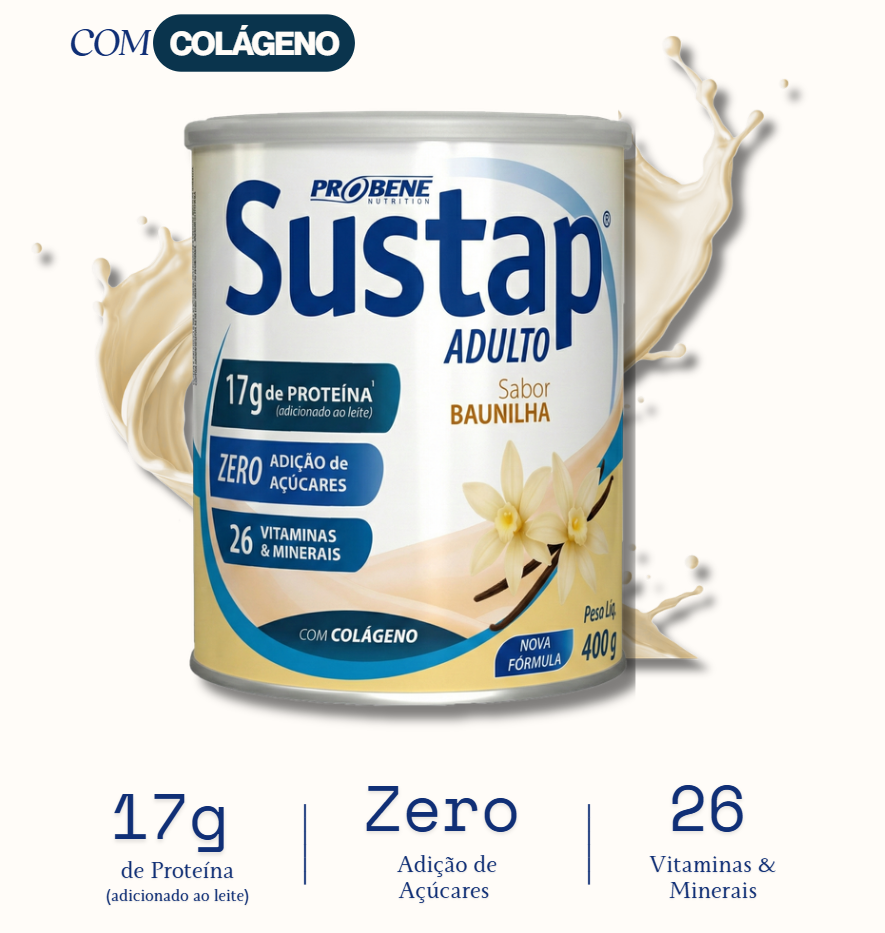 SUSTAP ADULTO BAUNILHA 400 g - Imagem 3