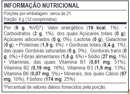 LEVEDURA TRADICIONAL 250 comprimidos - Imagem 2