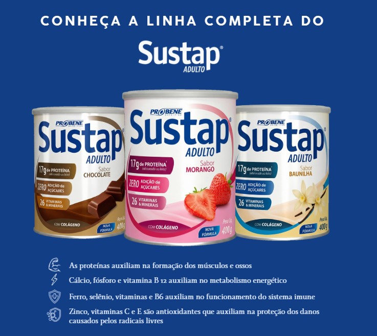 SUSTAP ADULTO MORANGO 400 g - Imagem 4