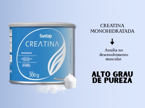 CREATINA MONOHIDRATADA 300 g - Imagem 3