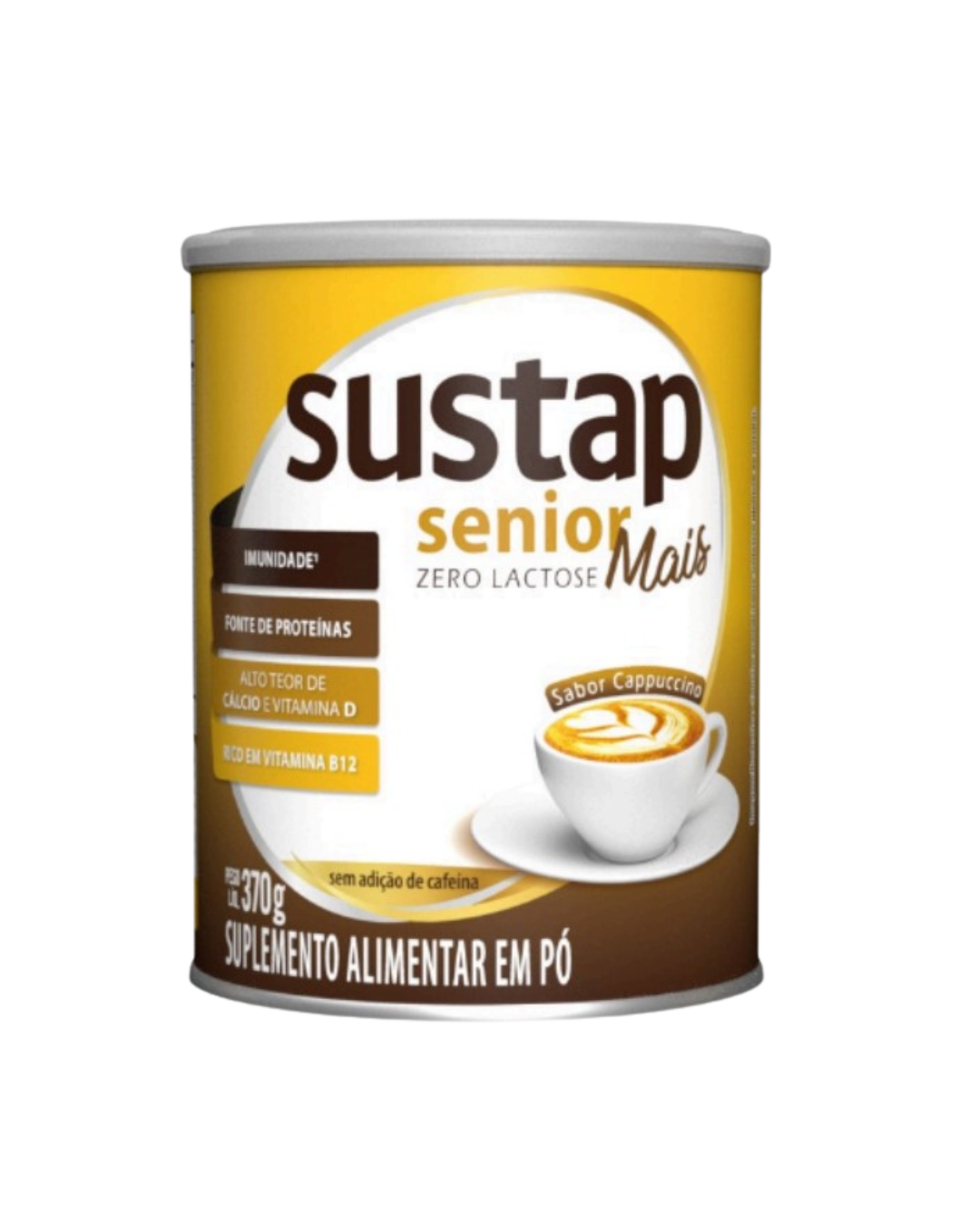SUSTAP SENIOR MAIS ZERO LACTOSE SABOR DE CAPPUCCINO 370 g