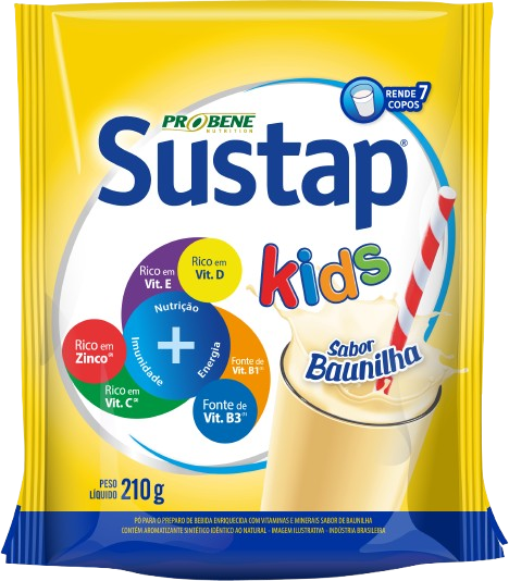SUSTAP KIDS BAUNILHA 210 g (Sachê)