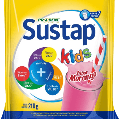 SUSTAP KIDS MORANGO 210 g (Sachê)