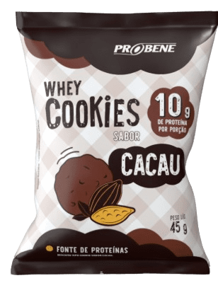 KIT WHEY COOKIES SABOR CACAU 45 g - 10 unidades
