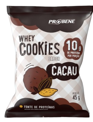KIT WHEY COOKIES SABOR CACAU 45 g - 10 unidades