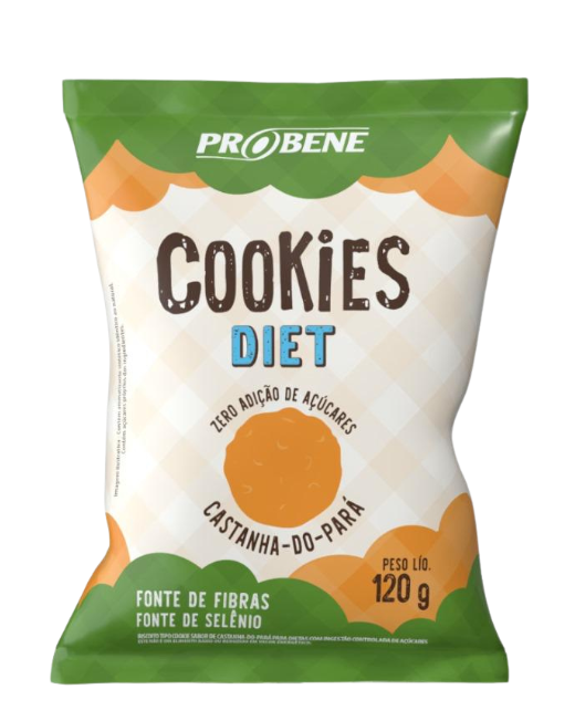COOKIES DIET CASTANHA-DO-PARÁ 120 g - 3 UNIDADES
